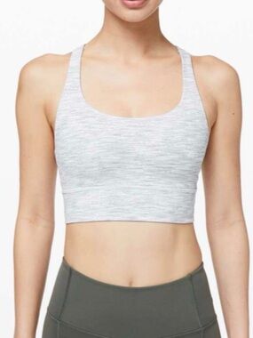 Lululemon Energy Grey Long Line Sports Bra